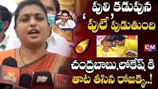 పులి కడుపున పులే పుడుతుంది | MLA Roja Superb Words About CM JAGAN Mohan Reddy..#Chandrababu #Lokesh
