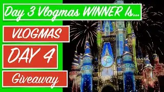 Disney Christmas VLOGMAS Giveaway Day #4 / VLOGMAS Day 3:  The WINNER Is&hellip;.