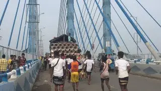 এম এম সাউন্ড বর্ধমান ওভার ব্রিজ দিয়ে জলযাত্রী নিয়ে রোড শো করছে || Mm Sound Road Show 💥 Bardhaman