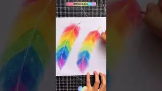 How to draw rainbow feathers #drawing #draw #painting I Chill how to draw