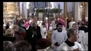 Pohřeb emeritního českobudějovického biskupa Jiřího Paďoura.