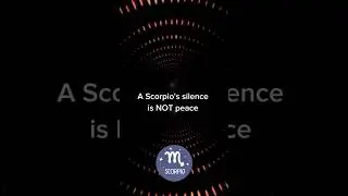 ❌❌A Scorpio's silence is NOT peace #astrology #zodiac #scorpio