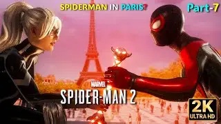 SPIDERMAN IN PARIS❓| Black cat using Magic 😱| MARVEL SPIDERMAN 2(PC)