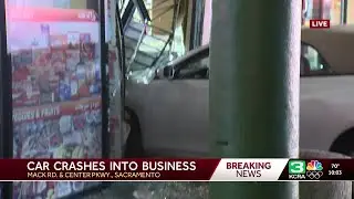 Car crashes into south Sacramento liquor store