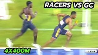 Команда колледжа GC Foster ЛЕГКО выигрывает забег 4x400 м среди мужчин, побеждая RACERS | Эстафет...