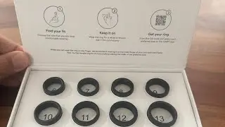 Gabit smart fitness ring - sizing kit unboxing