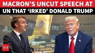UNCUT: Macron TORCHES Trump, Netanyahu In UNGA Speech; Israel, US Left Fuming