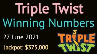 Today Triple Twist Winning Numbers Sunday 27 June 2021.Triple Twist Drawing Result Tonight 6/27/2021
