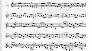 Lefèvre, 60 exercises for Clarinet: exercises 21 to 25