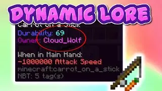 Dynamic Lore with /item in Minecraft