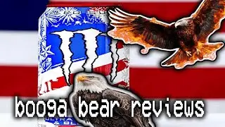 Trying Monster ultra red white and blue razz!