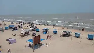 SUMMER TIME Velankanni beach  / afternoon time people's enjoy the sun bath