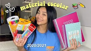MEU MATERIAL ESCOLAR 2020/2021 || BACK TO SCHOOL ✨✏️
