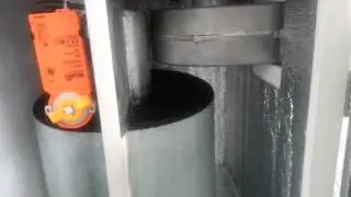 Rekuperator NIKOL 450. Odpływ skroplin.