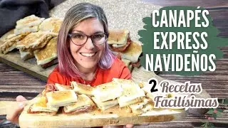CANAPÉS EXPRESS de Trufa, Jamón y Pollo *APERITIVOS NAVIDAD Fáciles y Rápidos*