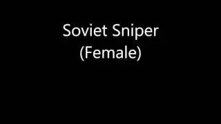 Company of Heroes 2 Voices: Soviet Sniper Female