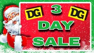STARTS TOMMOROW! 3 DAY SALE BREAKDOWN! DOLLAR GENERAL