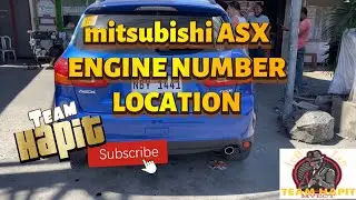 mistsubishi | ASX | GAS | engine number location |