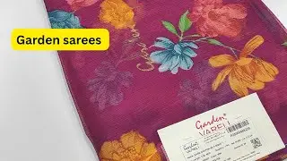 Garden Vareli Nara Chiffon Sarees Collection 20November 2025 #gardensarees #evergreensarees #saree