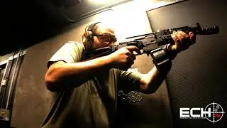 Fostech Echo AK in PSA AK-V 9mm. Magpul D-50 50 round mag.