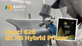 Wet on Wet application of Kapci 626 2K HS Hybrid Primer on a car wing!