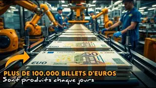 Comment sont fabriqu&eacute;s les billets Euro (plus de 100 000 billets Euro sont produits par jour)