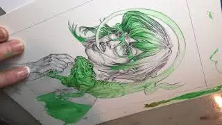Iggy Process Painting- Scott M Fischer