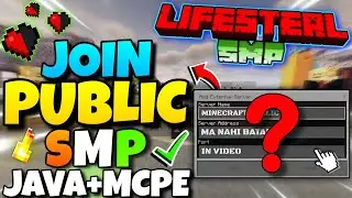 🗿 Join Best Lifesteal Public Smp Server For Minecraft 🗡️ | Java + PE | 24/7 Online | Free To Join 🎃