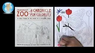 Orangeroof Zoo A Chronicle for Colorists by Mary Ogle Coloring Book Butterfly - Family Toy Report