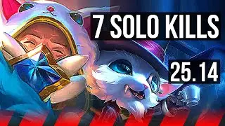 URGOT vs GNAR (TOP) | 7 solo kills | EUW Diamond | 25.14