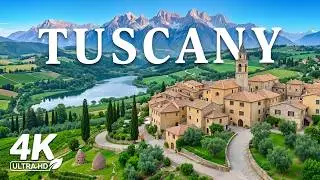 Tuscany Italy 4K UHD 🇮🇹 | Lavender Fields, Rolling Hills & Piano Music
