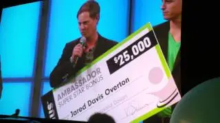 Jared Overton Ambassador walk at Visalus NST LA. $25000 Bonus given to Visalus Ambassadors