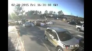 Hit and run in TSA parking lot