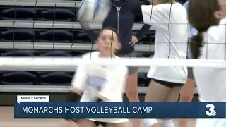 ODU Volleyball shares skills at high school camp