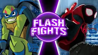 Miles morales Vs Leonardo (Marvel comics Vs TMNT) | Sprite Animation