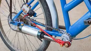 The idea of ​​installing free energy and bicycles! I amazed everyone.