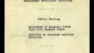 Favorite Archival Object: 1931 Hearing Transcript