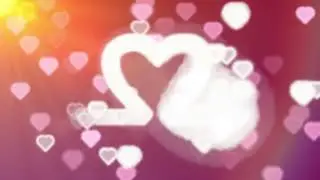 4K EKG Heart of Hearts Sunlight Light Rays Pink White Copyright Free Stock Footage Free Download