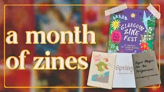 huge zine haul! | International Zine Month 2025, Glasgow Zine Fair + my mini zines | Sapling Tarot