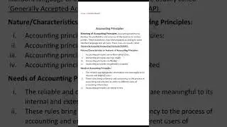 Accounting Principles