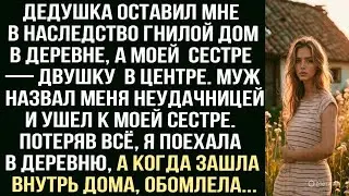 Дедушка оставил мне в наследство гнилой дом в деревне, а когда я зашла внутрь дома, обомлела...