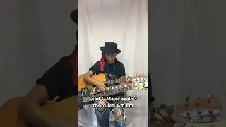 Lead C Major scale + chord Dm Am Em improvise by solo artist #soloartist #solo #guitar