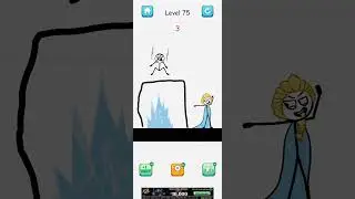 Draw 2 save⛰️⛰️ stickman puzzle game #save#shorts#gameplay