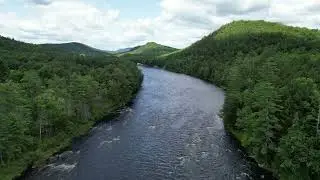 Upper Hudson River from Above - Riparius NY