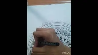 Mandala art with flowers #Mandala art 