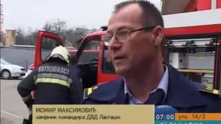 LAKTAŠI NOVO VATROGASNO VOZILO RTRS Jutarnji program 14.02.2017