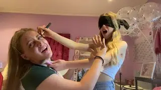 Blindfolded Makeup Challenge!! With Bailey | Giselle Niemand