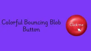 🎨Colorful Bouncing Blob Button | Gradient CSS Animation | Click Effect UI Design #codin #programming