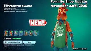Fortnite: New Get Flocked Bundle! Item Shop Review [November 23rd, 2025] (Fortnite MiniSeason)
