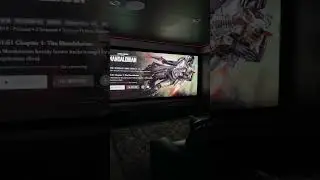 200-Inch Home Theatre Screen #mandalorian #shorts #hometheater #gaming